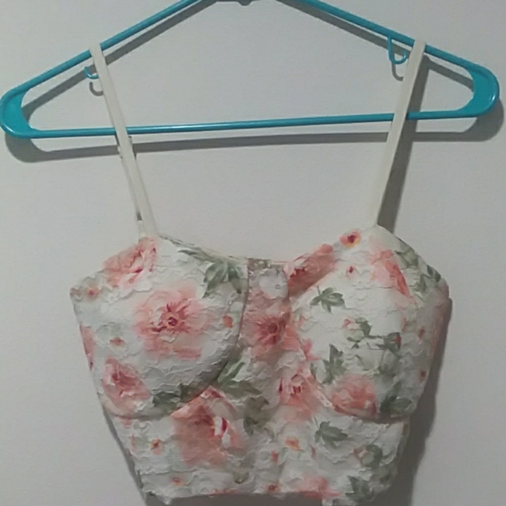 Floral Lace Crop Top